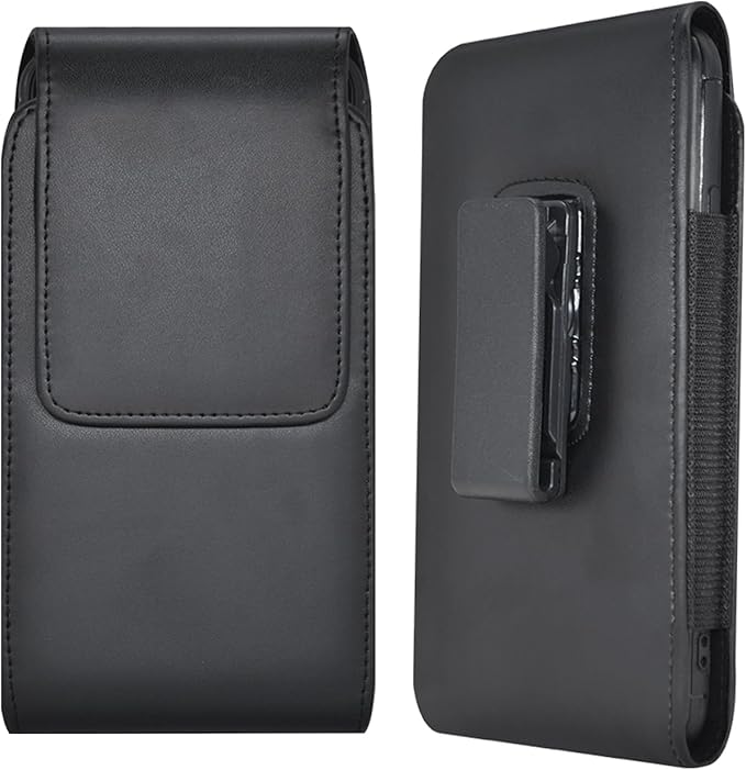 Galaxy S25 Ultra S24 S23 S22 S21 Note 20 Ultra Phone Holster Holder Phone Belt Clip Case PU Leather Pouch for Samsung Galaxy A03S A16 A15 A14 A13 A12 A23 A32 A35 A34 5G, Google Pixel 8 7 6 Pro
