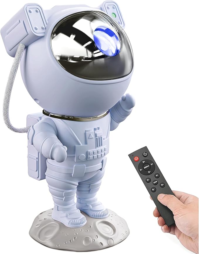 Astronaut Galaxy Projector Night Light - Star Projector Galaxy Light with Nebula Effects & Timer, Astronaut Space Starry Celling Lamp for Bedroom Kids Room, for Chrismas, Birthday, etc