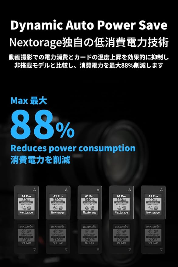 Nextorage Japan CFexpress Type A Card NX-A1PRO 160GB VPG 400 Urtla Fast Read 950MB/s Write 950MB/s