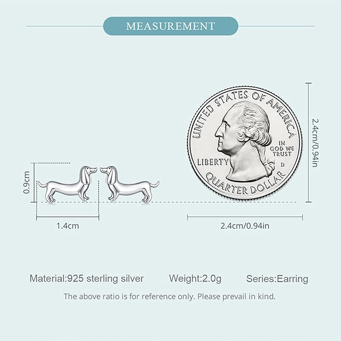 S925 Sterling Silver Stud Earrings for Women, Animal Cat & Dog Studs and Minimal Teardrop Ear Climber, Hypoallergenic Earrings for Sensitive Ears, Gift Box Included