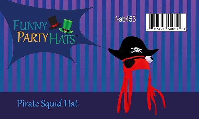 Funny Party Hats Squid Hat - Funny Fun and Crazy Hats in Many Styles