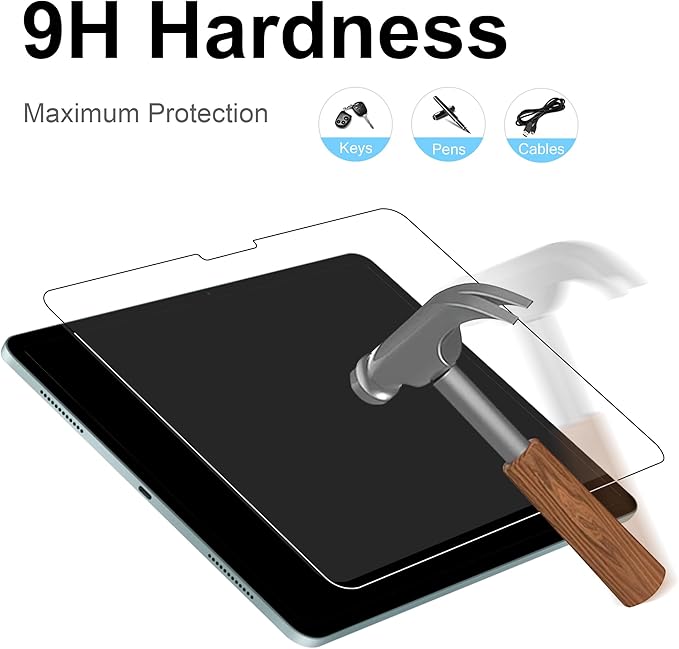 Megoo Paper Glass Screen Protector for iPad Pro 11 inch M4(2024), Matte for Drawing/Anti-Glare/Easy Installation/Protective Case Compatible, 2-Pack