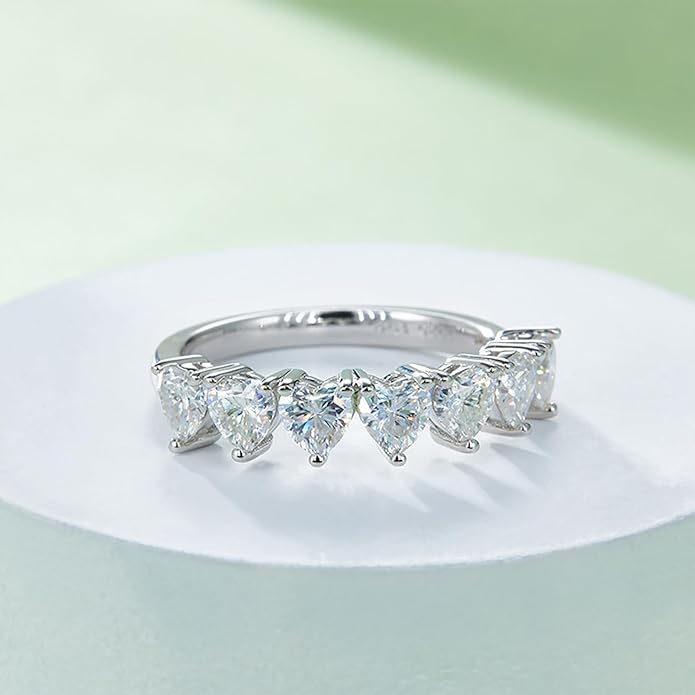 14K Gold 2.1 Carat Diamond Engagement Ring | Heart-Shaped VVS1 D-color Flawless Cut | Chic Starry Wedding Jewelry