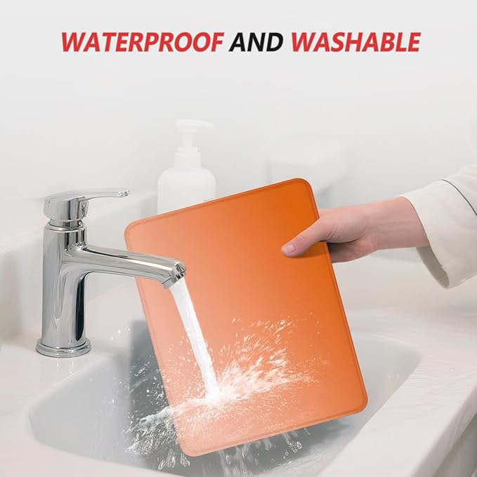 ITNRSIIET Mouse Pad Non-Slip Rubber Base Smooth Surface Stitched Edges Waterproof Durable Compatible with All Mice for Office & Gaming, Desk Accessory, 10.2x8.3x0.12 inch, Sunset Gradient