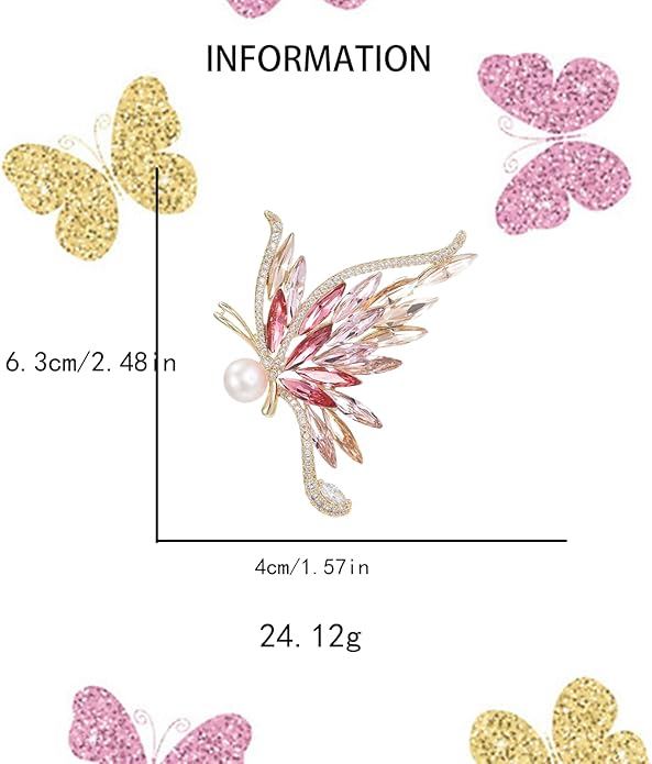 Animal Brooch for Women Girls Rhinestone Animal Brooch Lapel Pin Jewelry Gift for Mom Wife