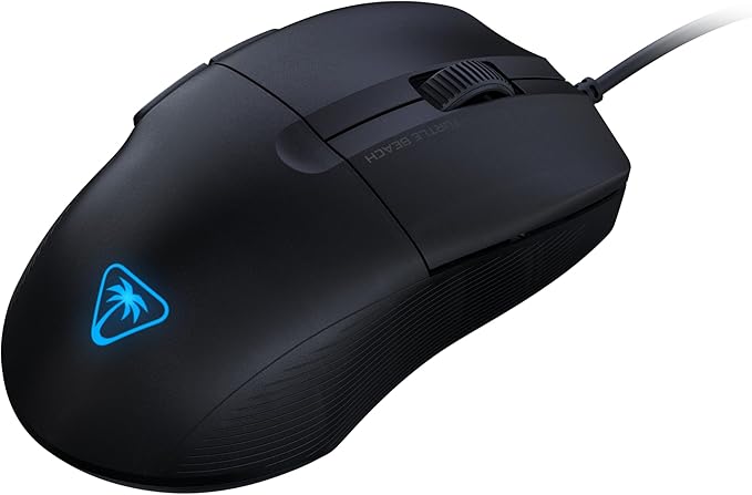 Turtle Beach Pure SEL - Ultra-Light Ergonomic RGB Gaming Mouse, 8K DPI Optical Sensor, Mechanical Switches, Pretension System, Pure PTFE Glides, RGB Illumination – Black