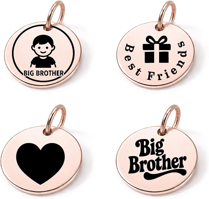 SM Design Pregnancy & New Baby Charm Set – Set of 4 Meaningful Stainless Steel Charms – Great for Crafting, Making Bracelets and Necklaces - Meaningful Keepsake Charms for Expecting & New Moms