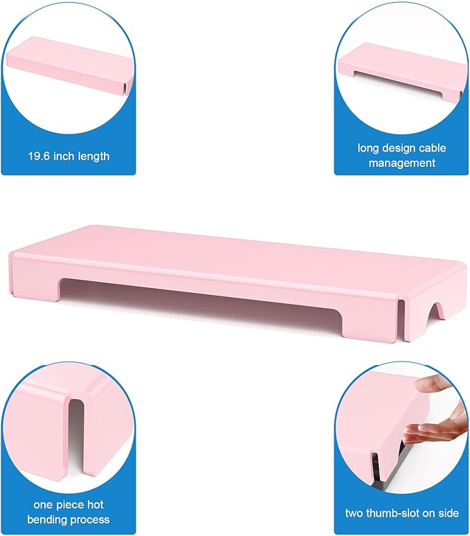 WINFFOR Acrylic Keyboard Cover Protector - Mechanical Keyboard Dust Cover Computer Keyboard Cover Keyboard Protector Fits 17'' Keyboard (Lightpink)