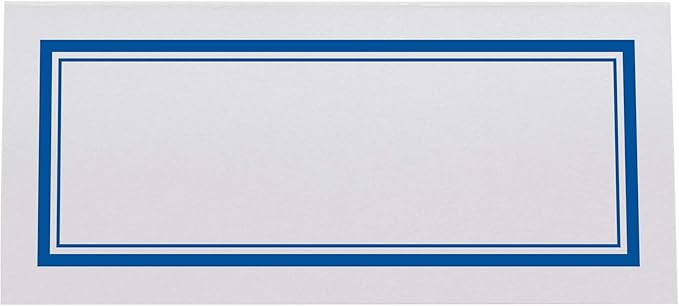 Double Line Border Printable Place Cards, Royal Blue (Choose Color), Set of 60 (10 Sheets), Laser & Inkjet Printers - Wedding, Party, Dinner, and Special Events - Made in the USA