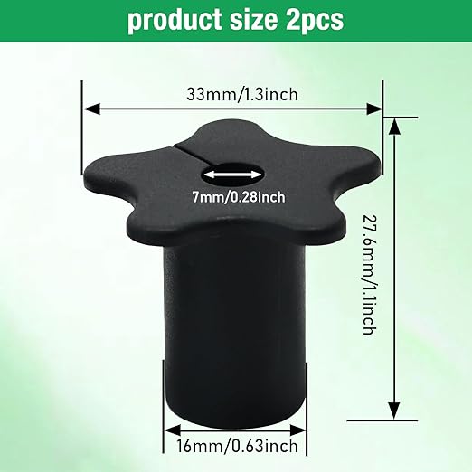 2pc Starlink Cable Grommet 5/8" Silicone Waterproof Wall Hole Pass Through Split Cable Bushings for TV Wire Ethernet Cord, Starlink Cable Routing Kit Accessories, 27.6mm/1.09" Ht, Black