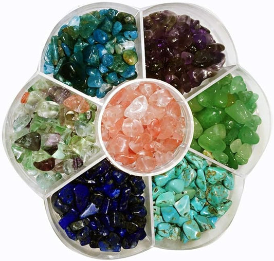 Gemstone Beads Natural Irregular Shaped Stone Chips Crystal Energy Healing Power for Jewelry Making(7 Material)