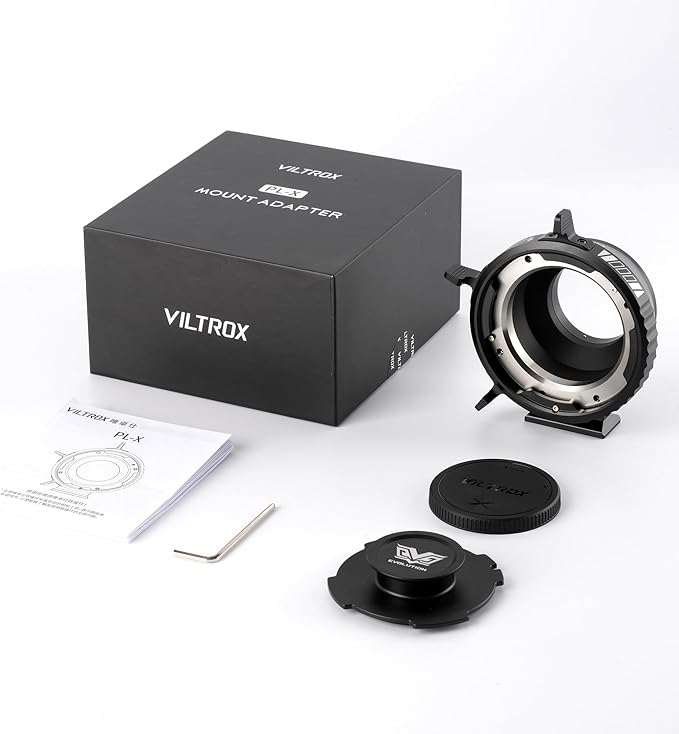 VILTROX PL-X Lens Mount Adapter Ring Converter with Rotary Lock Compatible with PL Lens to Fuji X-Mount Cameras X-Pro1, X-Pro2, X-T1, X-T2, X-T3, X-E1, X-E2, X-E2s, X-E3, X-H1