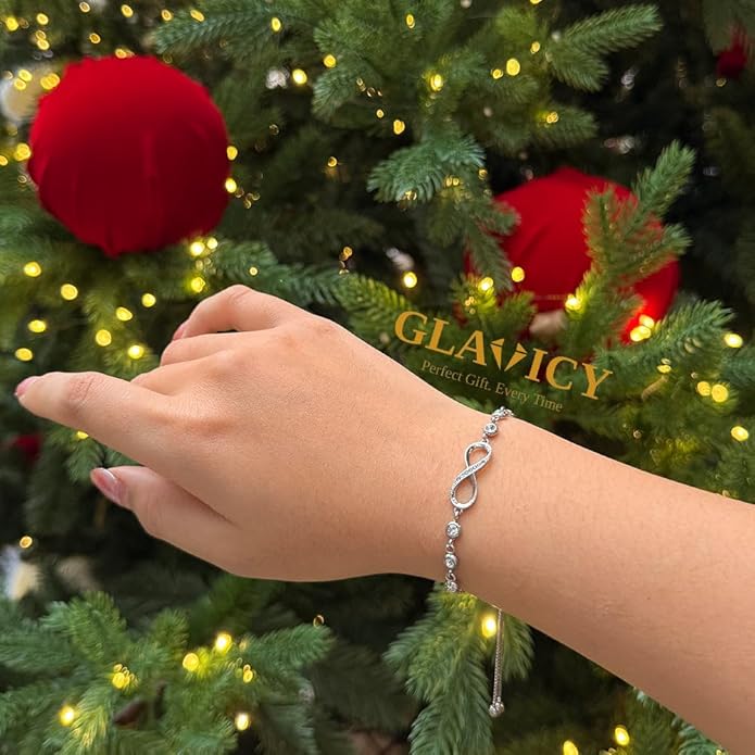 Daughter Infinity Heart Bracelet, Daughter Jewelry Gift From Mom or Dad with Message Card and Box Meaning