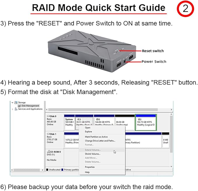 CY USB4.0 20Gbps Dual NVME M.2 NGFF M-Key to USB-C Type-C Raid0 Raid1 JBOD Big Enclosure with Fan Raid0 Hyper Adapter