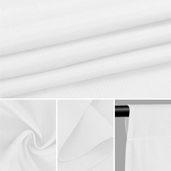 10x12ft White Backdrop Photography Photo Shooting Background with Matt Surface for Protrait Photoshoot or Party Decoration