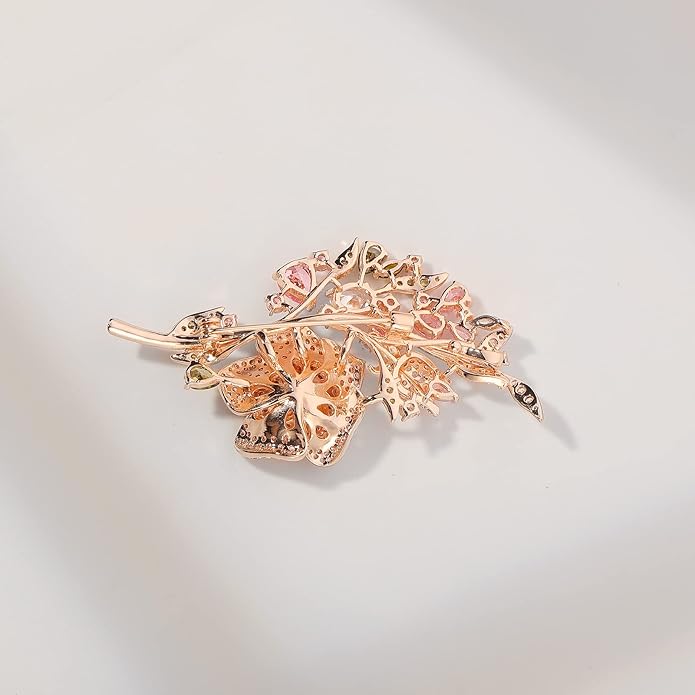 Brooch Pins For Women Fashion, Flower Brooches Jewelry For Women Floral Series Brooches And Pins Designer Lady's Costume