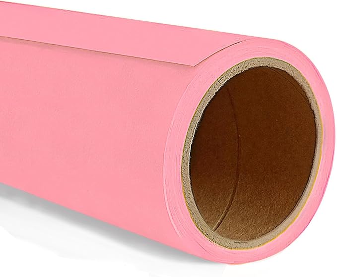 Seamless Photo Photography Backdrop Paper, Photo Background Paper Roll (Carnation Pink, 81”x16')
