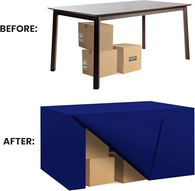 Ascoza 2 Pack Fitted Tablecloth for 6 Foot Rectangle 72 x 30 Inch Royal Blue Table Covers Water Resistant Polyester Cloth for Folding, Parties,Display, Trade Show (Royal Blue)