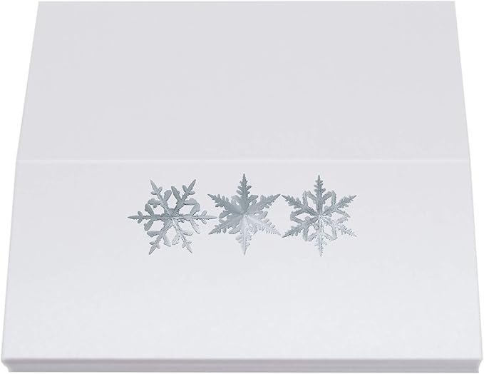 Christmas and Holiday Snowflake Pattern Place Cards, Set of 150, Pre-cut and Scored - Wedding, Party, Dinner, and Special Events - Made in the USA