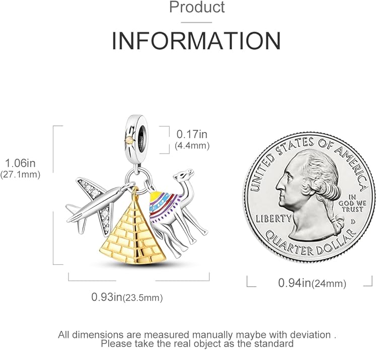 MULA 925 Sterling Silver Charms for Bracelets and Necklaces Family Letters Dangle Pendants Airplane Travel Beads Family Tree Jewelry Charms for Women