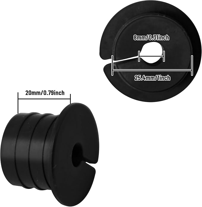 Cable Routing Kit for Starlink for 1 inch Wall Hole, Wall Bushing Grommet, Starlink Accessories, Silicone Cable Wall Pass, Starlink Anti-Slip Wall Grommets for Cables (1 inch) 2 Pcs