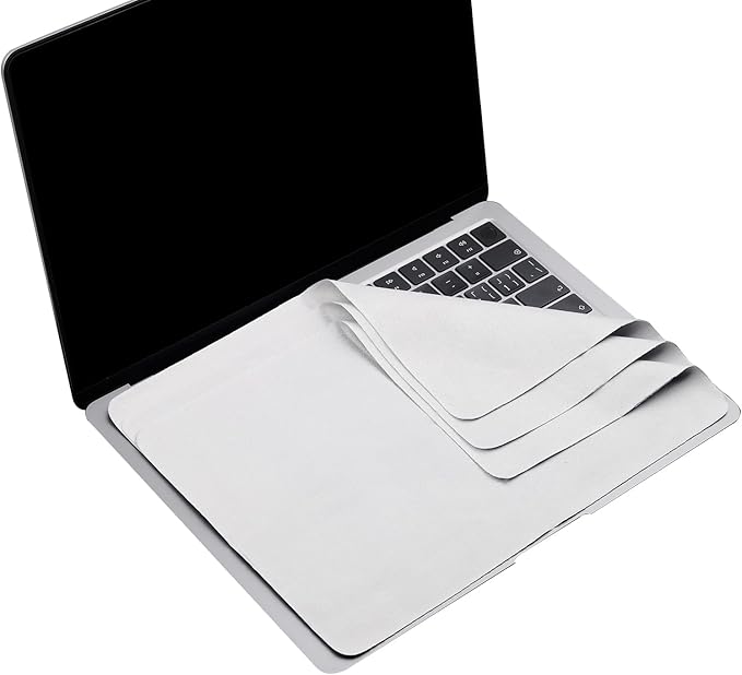 3 Pack Microfiber Liner Cleaning Cloth 15" 16" MacBook Air 15.3/MacBook Pro 15 /MacBook Pro 16 inch Screen Keyboard Imprint Protection, Keyboard Protector Compatible with MacBook Air/Pro 15"/Pro 16"