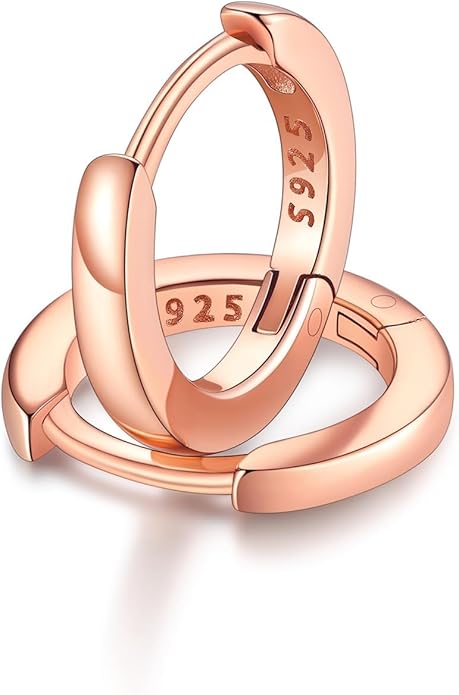 FaithHeart Sterling Silver Hoop Earrings for Women, Hypoallergenic Huggie Hoop Earrings Lightweight Small Cartilage Earrings Hoop Earring Dainty Everyday Earrings 6/8/10/12/14/15/16/18/20mm