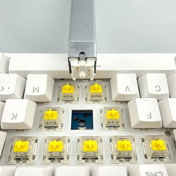 kutethy Gateron Switch Puller V2 for Mechanical Keyboard Switches Fix Replacement Mechanical Keyboard Switch Puller DIY Tool (Silver)