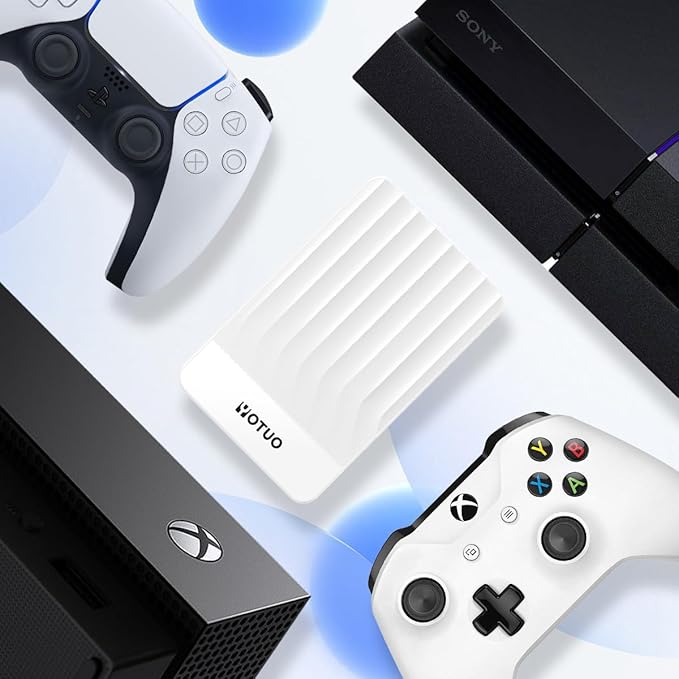 Portable External Hard Drive Storage Expansion Mobile HDD USB 3.0 for PC, Mac, Desktop, Laptop, PS4, PS5, Xbox One X/S, Xbox 360, Xbox Series X/S, Office & Game (White, 1TB)