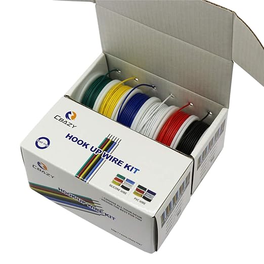 Stranded Wire Kit 22 Gauge 6 Colors 26.2feet Each Electrical Wire 22AWG PVC Wire