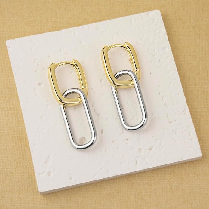 14K Gold Earring Cross Waterdrop Butterfly Heart Knot Earrings for Women Gold Silver Cross Leverback Drop Gold Silver Teardrop Hoop Dangle Earring White Gold Dangle Drop Earring