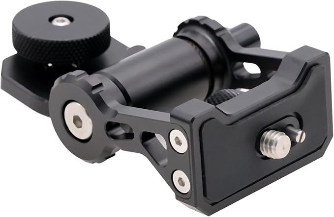 Monitor Mount Holder Bracket, 360 Tilt Swivel Rotation for Atomos SmallHD Camera Video Monitor, Teradek Wireless Transmission Motor Microphone, 3/8" 1/4" Black