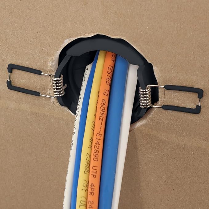 Construct Pro Speedy Spring-Lock Cable Pass Through Port, 2 inch Inner Diameter, Black CON6061SPZ