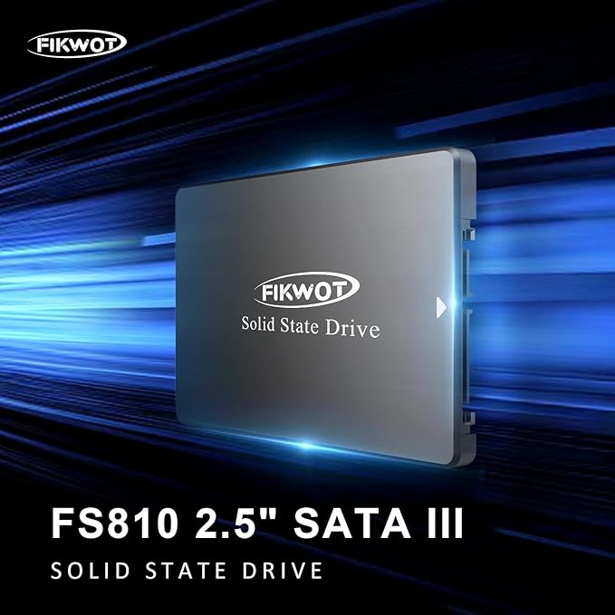 FS810 500GB SSD, 2.5" SSD SATA III 6Gb/s, Solid State Drives, Up to 560MB/s, 3D NAND TLC Flash, Internal SSD for Desktops and Laptops(Black)