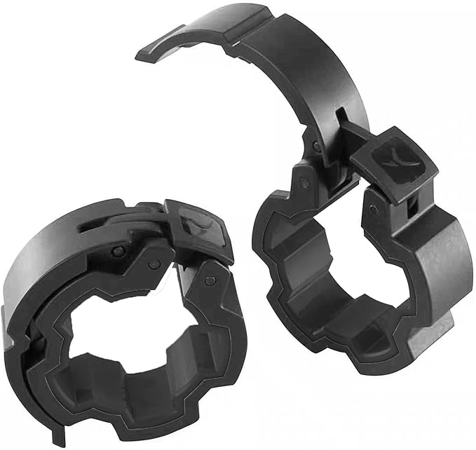 Barbell Clamps 28mm, Barbell Clips, Quick-Release Safety Weight Clips for Bars, Pair of Locking Clips for Workout Weightlifting Fitness Training (Black, 1.1Inches)