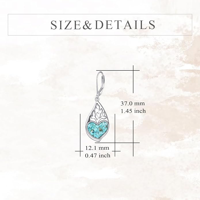 VONALA Flower Earrings for Women 925 Sterling Silver Rose/Lotus/Scottish Thistle/Tulip/Lilac/Mushroom/Pineapple Dangle Drop Earrings Flower Jewelry Gifts for Women Girls Birthday Gifts