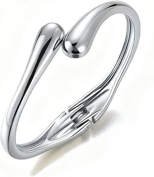 Gold Bangle Bracelets for Women Teens Trendy Chunky Adjustable Twist Cuff Bracelet Jewelry Gifts