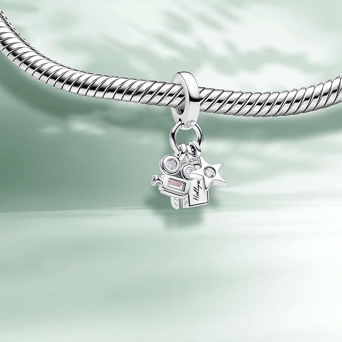 Cute Fashion Heart Charms,S925 Sterling Silver Charm,Bead for Bracelets and Necklaces,For Women Jewelry Present