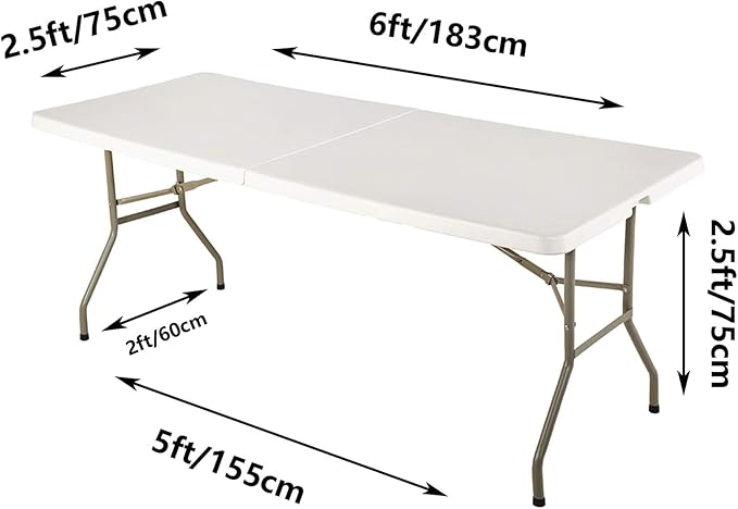 FORLIFE 6Pack Spandex Table Covers 6ft，Fitted Tablecloth for 6ft Rectangular Tables, Stretch Patio Table Covers, Universal Spandex Table Cover for Wedding, Banquet, Party - Red