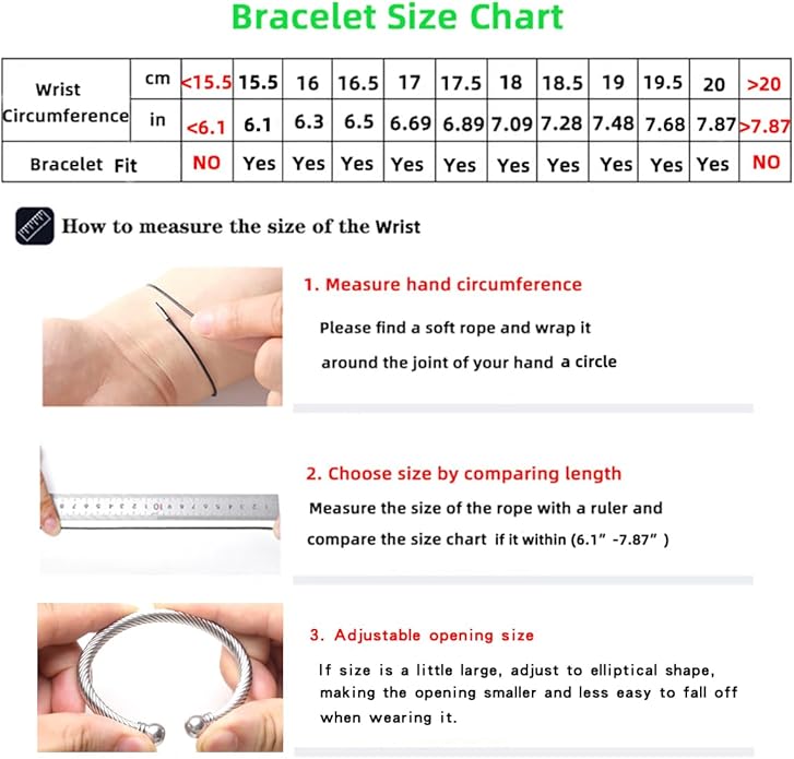 Adjustable C-Shape Open Cuff Bangle, Twisted Cable Bracelet for Men & Women, Chic Stainless Steel Unisex Jewelry Gift for Him Her, Unique Anniversary Present