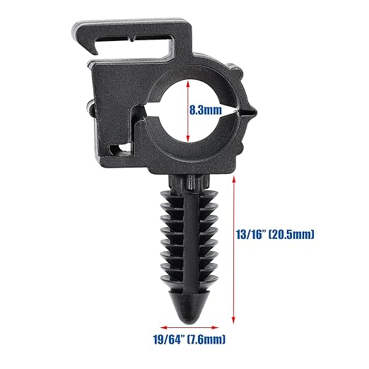OAUTOO 20pcs 7mm (9/32”) Hole Wire Loom Routing Clip for GM 12040984