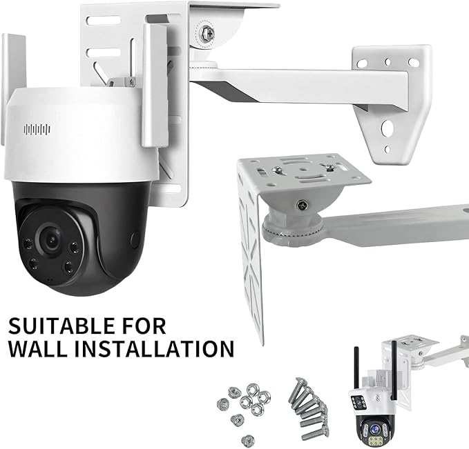 L-Shape Dome Camera Bracket, Wall Ceiling Mount for Security Dome Cameras, (Wall Mount Bracket)