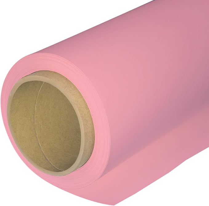 Huamei Seamless Photography Background Paper, Pink Photo Backdrop Paper Roll for Photoshoot, Video and Streaming #17 (6.8x16 Feet,Carnation Pink)
