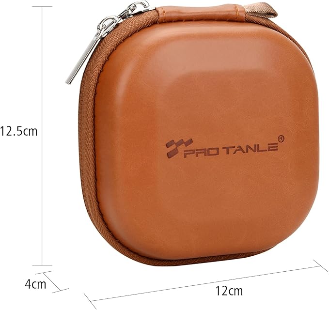 Andoer Camera Filters Case Bags for Filters Up to 82mm, 5 Pockets PU Leather DustProof Filter Hard Storage Case for UV CPL ND Graduated Neutral Density Filters