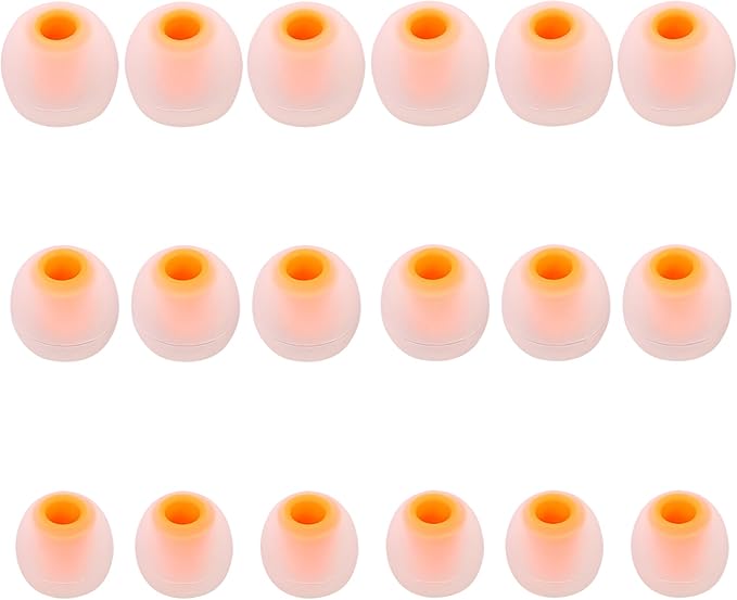 Earbud Replacement Tips - Silicone Earbud Tips Fit Most In-Ear Earbuds (Inner Hole 3.8mm - 5.1mm) - 9 Pairs S M L