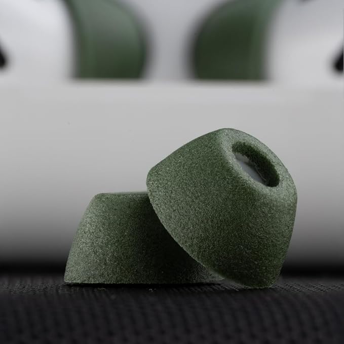 Comply TrueGrip MAX | Premium Memory Foam Replacement Earbud Tips for Apple AirPods Pro 1 & 2 | Long Lasting Comfort, MAX Durability, Secure Fit, Superior Noise Isolation| Green (S/M/L) (3 Pairs)