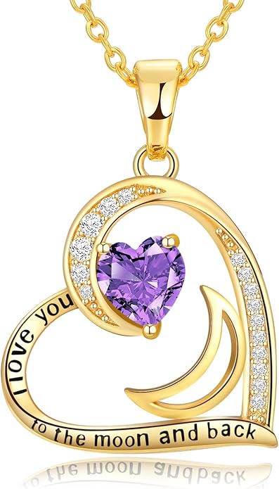 Heart Gold Necklace for Women Birthday Gifts for wife Jewelry for Wife Necklace for Girlfriend Mom Daughter Gold Jewelry for Women