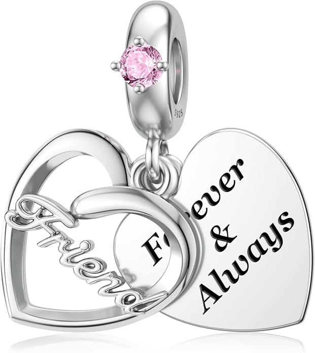 DALARAN Sister Mother Daughter Wife Charms for Bracelet Forever Always Love Charm for Birthday Christmas Sterling Silver Dangle Charm