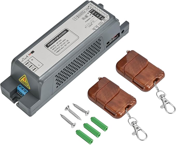 Smart Door Access Control System 600lbs Magnetic Lock Kit with ZL Bracket Tuya App & Remote Control, Stainless Steel Exit Button, Power Supply and Built-in Alarm Beeper