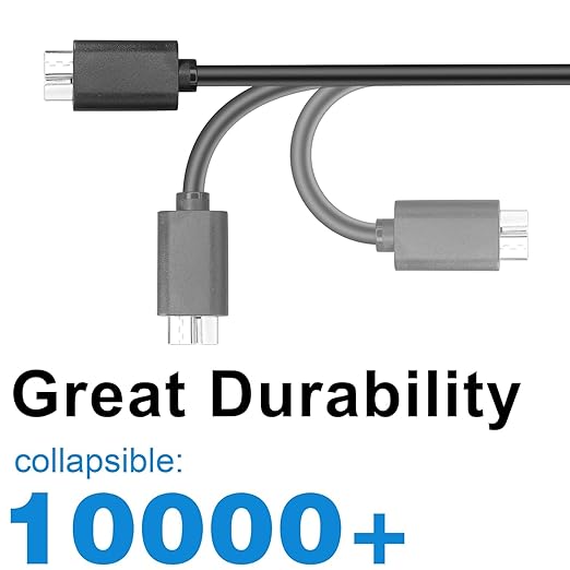 Master Cables USB C to Micro B Cable 0.5 Metre USB C Hard Drive Cable Compatible with Toshiba Canvio Seagate WD Element External Hard Drives SSD HDD Galaxy S5 Camera Tablets Phones etc.